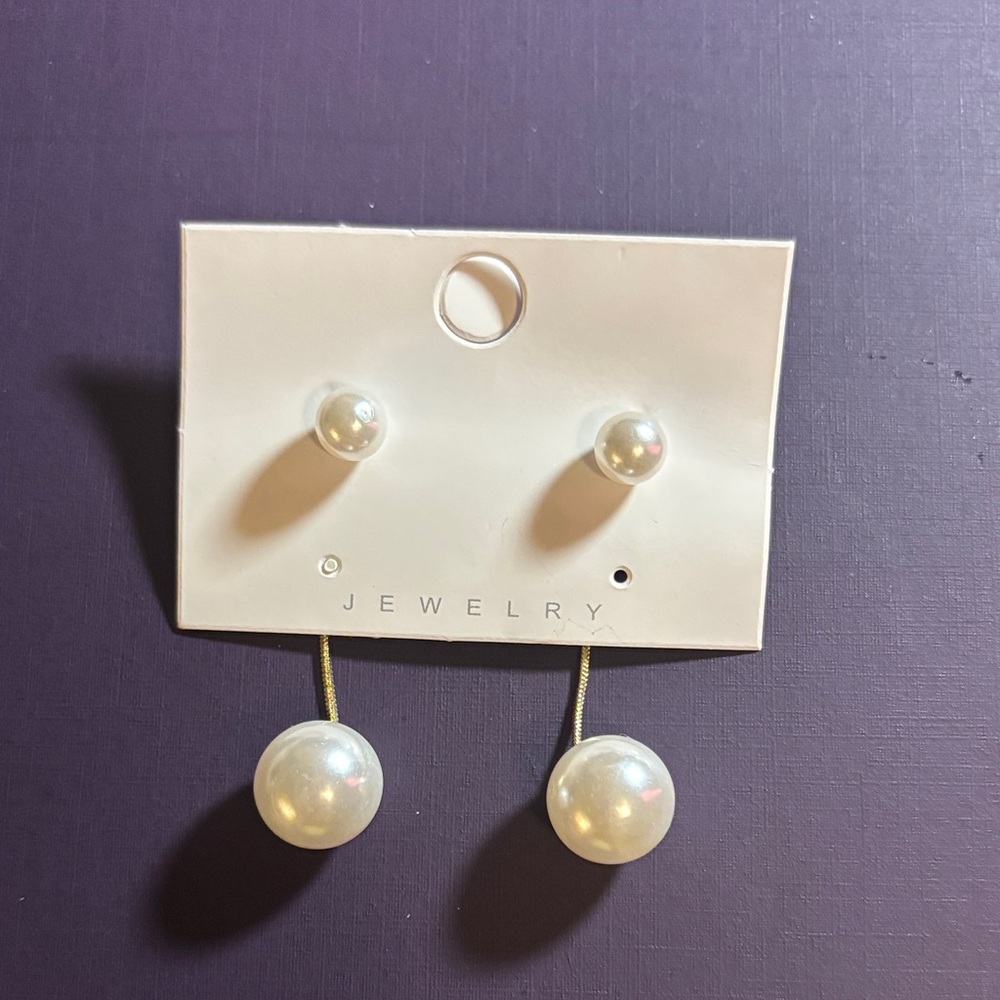 Elegant Pearl Drop Earrings
